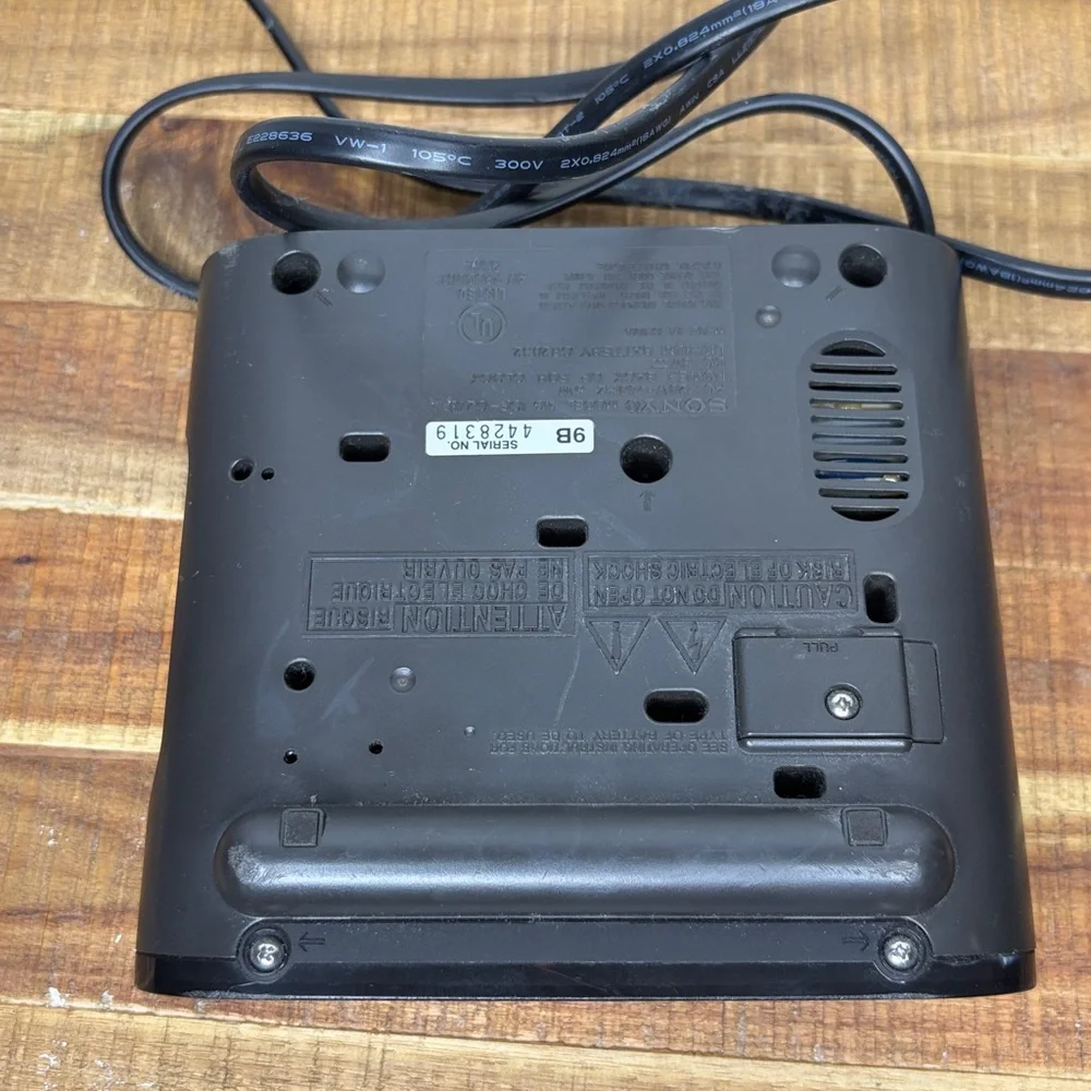 Sony Black Dream Machine Clock Radio